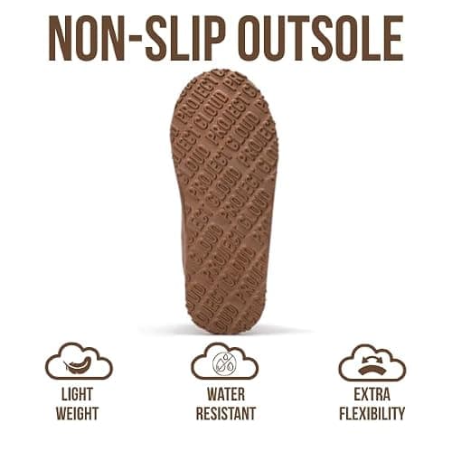 Project Cloud 100% Genuine Leather Womens Slippers with Genuine Australian Shearling Fur Lining Slippers for Women - Non-Slip EVA with Memory Foam Fuzzy Slippers Women Footwear (Nerita) thumbnail 5