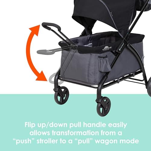 Baby Trend Tour™ LTE 2-in-1 Stroller Wagon, Gravity Black thumbnail 5