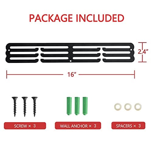 Goutoports Medal Hanger Display - Showcase and Protect Your Medals in Style Metal Resistant to Damage Breakage Bending - Equipped with Mounting Accessories Easy to Install thumbnail 2
