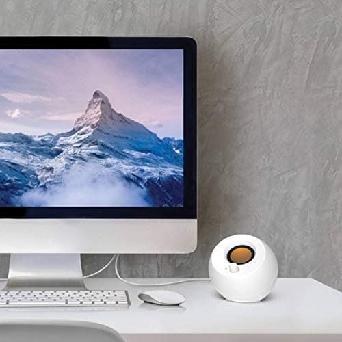 Creative Pebble Modern 2.0 USB powered Compact Speaker Sound System with Clear Sound for Computer, PC, Laptop, Mac - White thumbnail 2