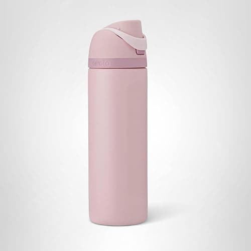 Owala Stainless Steel Water Bottle, 24 Oz, Rose Quartz Pink, Flip-Top Lid thumbnail 2