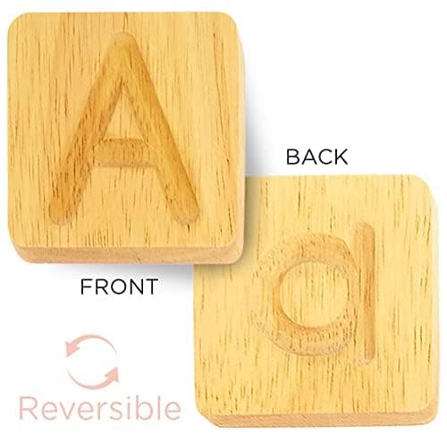 Wooden Alphabet Tracing Boards - Preschool Letter Formation - Montessori Alphabet Letters thumbnail 2