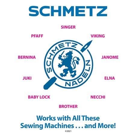 20 Schmetz Universal Sewing Machine Needles - Assorted Sizes - 2 Cards thumbnail 2
