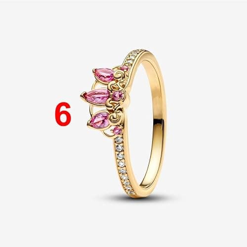 ZURWTCH Princess Ring Fit Women Fashion Gifts 925 Sterling Silver DIY Jewelry thumbnail 2