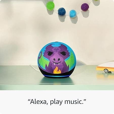 Amazon Echo Dot Kids (newest model) - Designed for kids, with Alexa+ Early Access, parental controls, Includes 1 Year of Amazon Kids+, Owl thumbnail 5