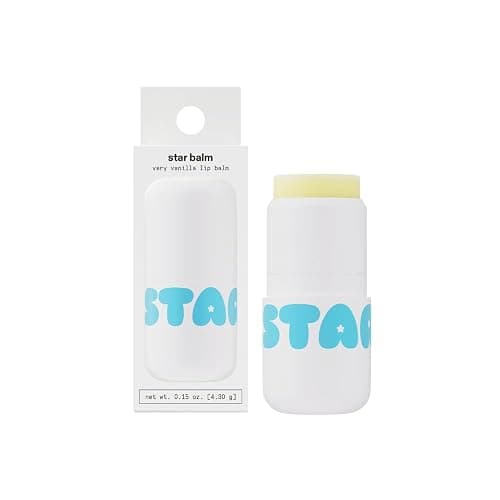 Starface Star Balm Very Vanilla, Hydrating Lip Moisturizer with Shea Butter, Cocoa Butter, and Coconut Oil, Dreamy Vanilla Flavor (0.15 oz) - Image 1