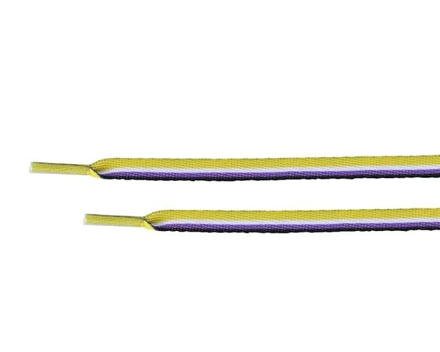 Nonbinary Flag Striped Shoelaces for Sneakers, Boots, Shoes and More - LGBTQ Accessories - Perfect for Pride Parades & More! - 1 thumbnail 5