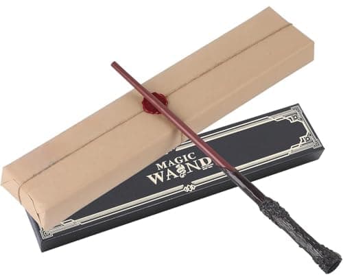 Varita mágica, varitas mágicas con Incendio Magic, Juego con Papel mágico, 3 Unidades, bellamente embalado en una Caja de Regalo, Perfecto para Cosplay, Halloween y más (Rojo HP) - Image 1