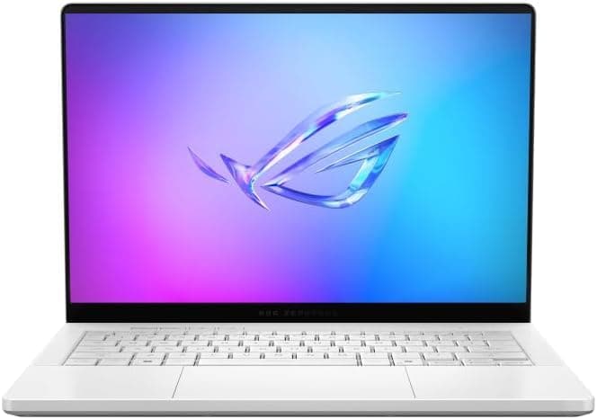 ASUS ROG Zephyrus G14 14" 3K OLED 120Hz Gaming Laptop Copilot+ PC AMD Ryzen AI 9 HX 370 RTX 5080 32GB RAM 2TB SSD Platinum White - Image 1