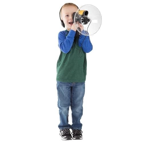 HEY! PLAY! Electronic Listening Device for Science Exploration and Toy Spy Kits - Kid's Hearing Dish with Headphones Included for Boys and Girls thumbnail 4
