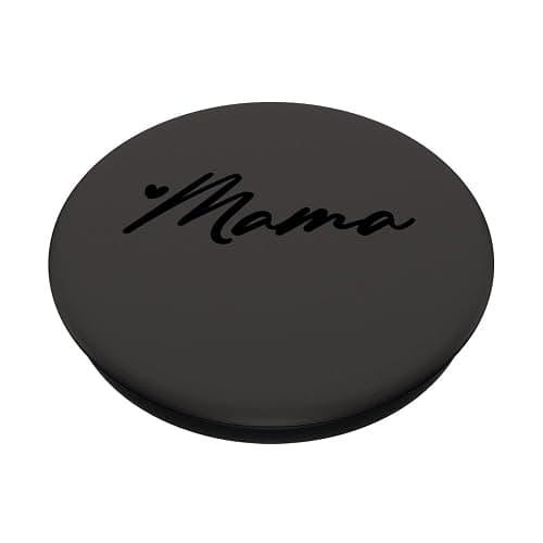 Black Gray Heart Mama PopSockets Adhesive PopGrip thumbnail 2