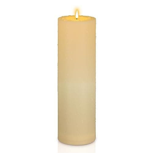Kimjo 10CM x 30CM Flammenlose Große LED Kerzen Outdoor Wasserdicht - Elfenbeinweiß Plastik Led Kerzen mit Timerfunktion Fernbedienung Groß - Led Kerzen Flackernde Flamme 500+ Stunden Batterie thumbnail 8