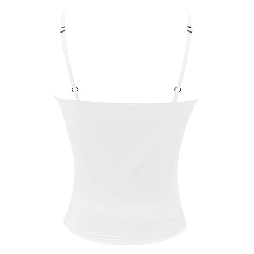 Women's Basic Double Lined Scoop Neck Tank Tops Adjustable Cami Tank Summer Sleeveless Tops 2025 Elegant thumbnail 4