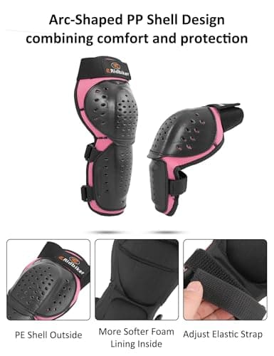 Kids Dirt Bike Gear Armor Vest Suit, Motorcycle Chest Protector with Knee Elbow Pads, Youth Riding Protective Gear for Motocross Cycling Skating Ski Off-Road (Pink) thumbnail 6