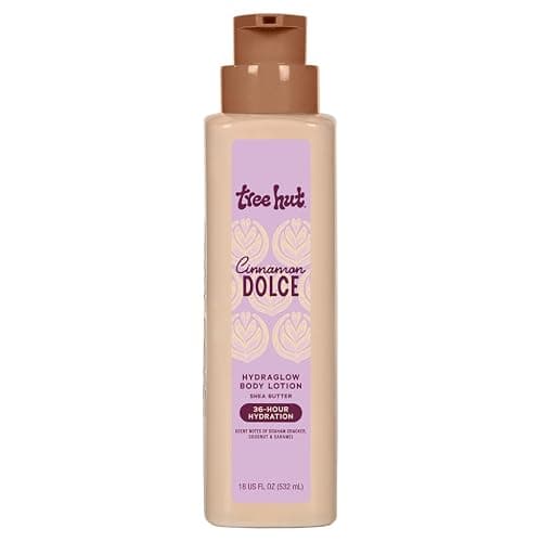 Tree Hut Hydraglow Body Lotion Cinnamon Dolce, Hydrating & Moisturizing Daily Body Lotion for Soft, Glowing Skin, Lightweight Non-Greasy Formula, 18 fl oz - Image 1