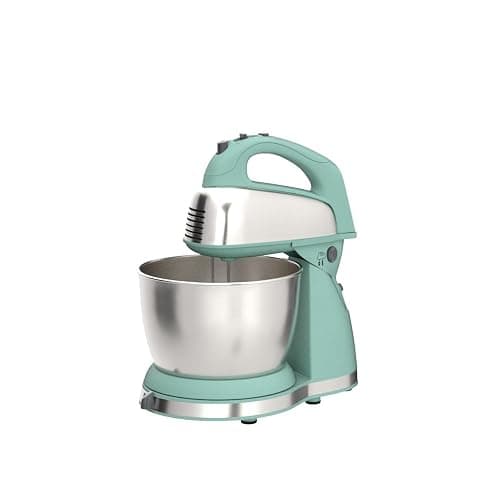 Hamilton Beach Classic Stand and Hand Mixer, 4 Quarts, 6 Speeds with QuickBurst, Bowl Rest, 290 Watts Peak Power, Blue (64658) thumbnail 5