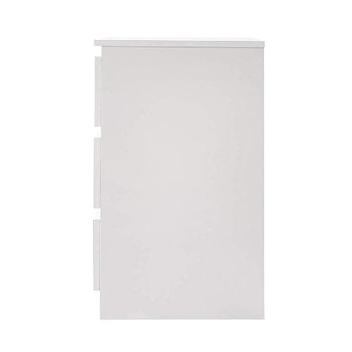 Panana Wooden 3/4/5/6 Chest of Drawers with Metal Runners Modern Bedside Storage Cabinet for Living Room Hallway Bedroom (White, 3 Drawer Chest) thumbnail 5