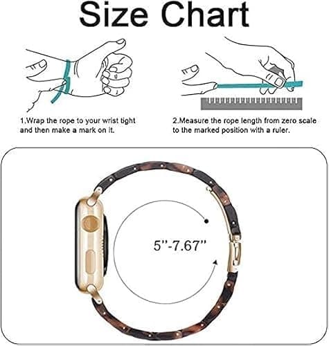 Omter Band with Case Compatible with Apple Watch 49mm 46mm 45mm 44mm 42mm 41mm 40mm 38mm,Women Men Fashion Resin Strap Bumper for iWatch Ultra 3/2/1 Series 11 10 9 8 7 SE 6 5 4 3 2 1 thumbnail 6