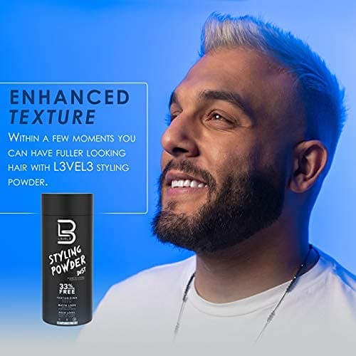 L3 Level 3 Styling Powder - Natural Look Mens Powder - Easy to Apply with No Oil or Greasy Residue - Large - 60 Grams thumbnail 5