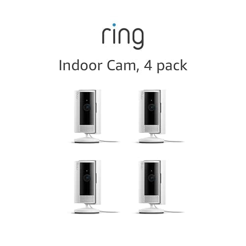 Ring Indoor Cam (newest model) — Home or business security in 1080p HD video — 4-pack, White - White - 4 Cameras thumbnail 6