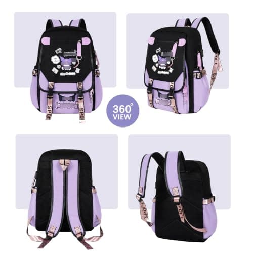 Roffatide Anime Backpack Printed Business Casual Laptop Shoulders Backpack Travel Hiking Daypacks Rucksack 17 Inch A thumbnail 5