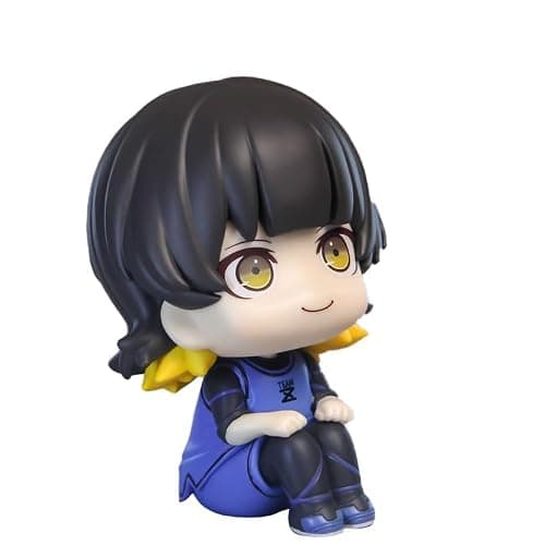 Puruuige Bachira Meguru Figure Anime Look Up Figurine 3.9'' PVC Cute Q Version Action Figure Model Cake Topper Collectible Statue - Image 1