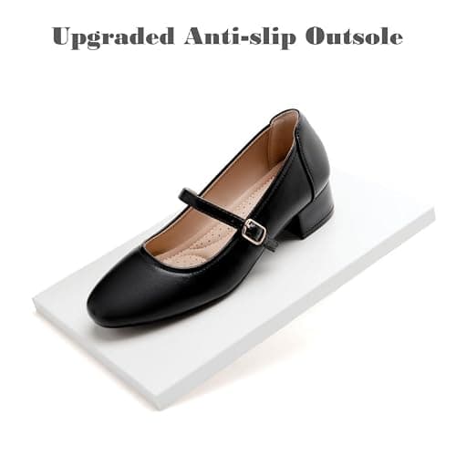 hingswink Mary Jane Shoes Women Low Heels Dress Shoes Pumps Low Heel 2 Inch Chunky Heel Mary Janes Pumps with Adjustable Ankle Strap for Women Dressy Casual thumbnail 7