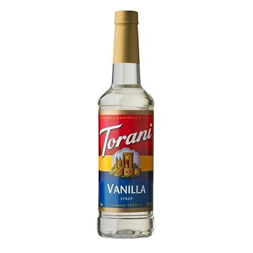 Torani Vanilla Coffee Syrup (750ml) - Pure Cane Sugar Syrup for Lattes, Iced Coffee & Hot Drinks - Classic Sweet Taste, Vegetarian-Friendly - Image 1