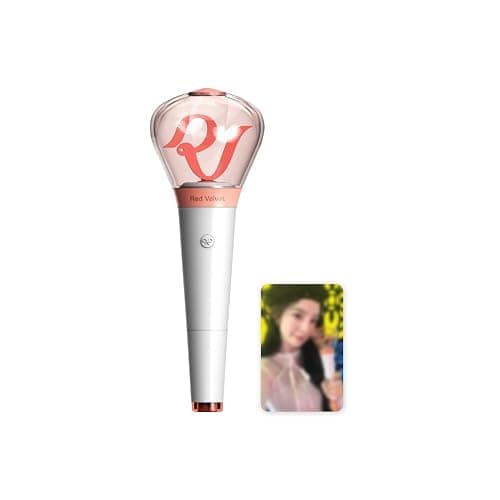 KPOP HEAVEN RED Velvet Official LIGHTSTICK + 1 Random Official PHOTOCARD(1pc Out of 5pcs) & 3 Extra Photocards Set - Image 1