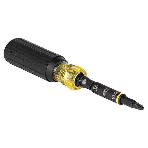 Klein Tools 32500HD KNECT Multi-Bit Screwdriver/Nut Driver, Impact Rated 11-in-1 Tool with Phillips, Slotted, Square and Torx Tips - Image 1