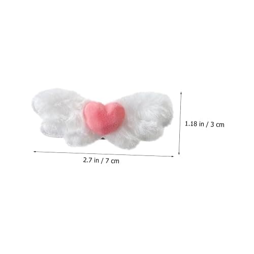 FRCOLOR 4 Stück-pack Engelsflügel Haarspangen mit Flügel Design Weiche Haarclips für Frauen und Mädchen Modische Haar Accessoires für Styling und Frisuren thumbnail 4