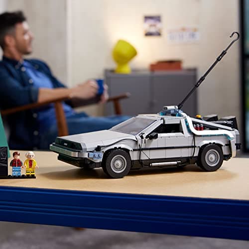 LEGO Icons Back to the Future Time Machine 10300, Model Car Building Kit Based on the Delorean from the Iconic Movie, Perfect Build for Teens and Adults Who Love to Create thumbnail 4