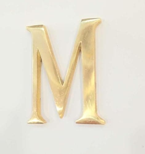Brass Polish Gold Letter M Sticker Self Adhesive for Scrapbooking, Personalised Headings and Home Decor Projects 150 mm (6 inch) Set of 1 thumbnail 3