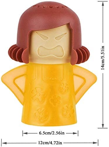 Angry Mama Microwave Cleaner, Microwave Oven Steam Cleaner, Angry Mom Steamer Cleaning Crud Easily in Minutes, Steam Cleans and Disinfects with Vinegar and Water for Kitchen thumbnail 7