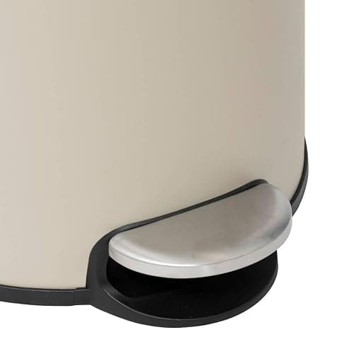 5five - Poubelle de Cuisine à Pédale Modern Color - Beige - 30L - Couvercle en Bambou, Seau Amovible - Pour Maison, Buanderie thumbnail 5