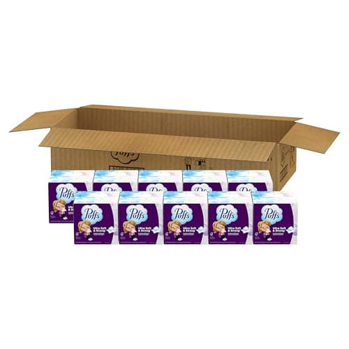 Puffs Facial Tissue Ultra Soft Non-Lotion, 10 Cube Boxes, 56 Facial Tissues per Box, Allergies and Colds (Packaging May Vary) thumbnail 11