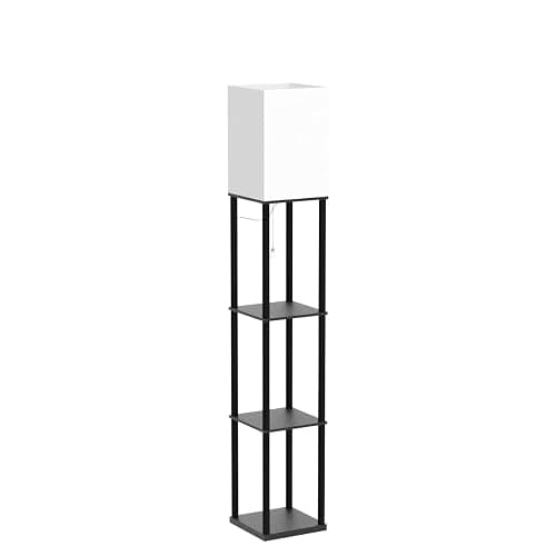 SUNMORY Stehlampe Wohnzimmer, Regal Dimmbar Inklusive 3-Farbtemperatur-LED-Lampe, Stehleuchte für Wohnzimmer, Schlafzimmer, Arbeitszimmer und Büro, Schwarz thumbnail 4