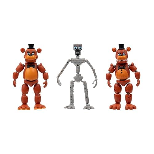 Five Nights at Freddy’s 6-Inch Endo-Series Collector Figure: Endo-1 with Classic Freddy & Withered Freddy Pieces - Articulated Figure with Classic and Withered Freddy Parts thumbnail 7