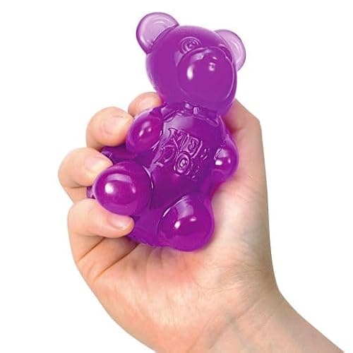 Schylling NeeDoh Gummy Bear - Sensory Fidget Toy with Jelly-Like Filling - 3.5" Tall - Purple (Pack of 1) thumbnail 4