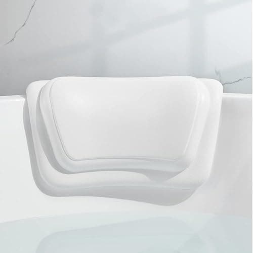 Bath Pillow, Bath Pillows for tub Neck and Back Support,Comfortable Bath tub Pillow headrest for Soaking, Spa, Tub Pillow for Bath Accessories, Strong Non-Slip Suction Cups Waterproof Headrest White - Image 1