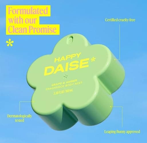 DAISE Happy Body Mist for Women, Citrus Floral Fragrance, Light Refreshing Daily Spray, Cruelty-Free, 3.38 fl oz Pk 1 thumbnail 3