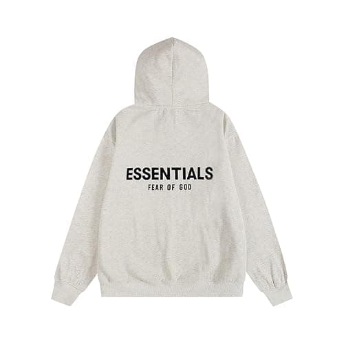 RICK TOP ONE Essentials Unisex Solid Basic Fleece Loose Hoodie Cotton Baggy Sweatshirt Long Sleeve Drop Shoulder Pullovers thumbnail 2