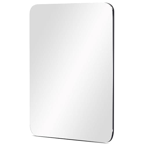 Neehows 1 Pc Strong Magnetic Locker Mirror, 4.17" x 5.78" Small Real Glass Mirror with Super Clear Reflection and Fully Magnetic Back for School Locker Refrigerator Office Cabinet - Image 1