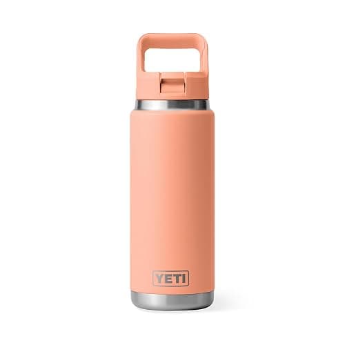 YETI Rambler 26 oz Bottle, Vacuum Insulated, Stainless Steel with Color Matching Straw Cap thumbnail 3
