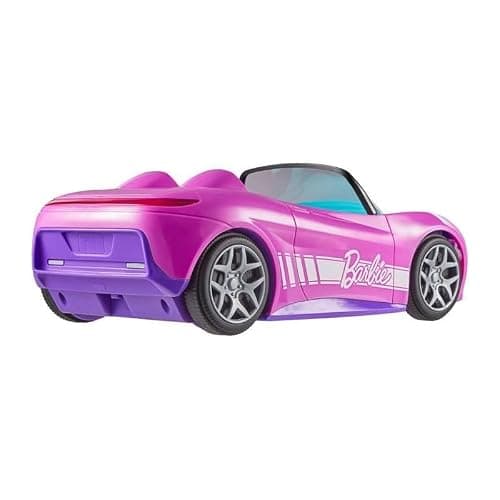 Hot Wheels Barbie RC Toy Car, Remote-Control Pink Convertible, Can Hold 2 Barbie Fashion Dolls & Trunk Opens for Storage, Sticker Sheet for Customizing thumbnail 4