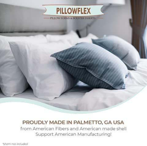 Pillowflex Premium Polyester Throw Pillow Insert - 18x18 - Ultra Soft Small Square Throw Pillow, Couch Sham, Lumbar, Back, Sofa - Machine Washable - Decorative Accent Form - 1 Soft Pillow thumbnail 5