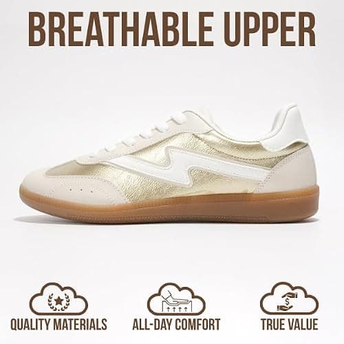 Project Cloud Sneakers for Women - Lace-Up Shoes for Women Trendy Women Sneakers with Memory Foam Insole Women's Fashion Sneakers Non-Slip Womens Shoes (Irita) thumbnail 4