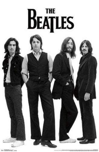 RhythmHound The Beatles Poster Black and White Later Band Shot - Image 1
