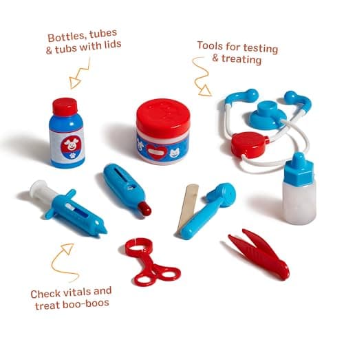 Melissa & Doug Examine and Treat Pet Vet Play Set, 24-Piece Animal Doctor Playset with Dog & Cat Plushies, Pet Doctor Kit & Accessories, Preschool Toys for Girls & Boys Ages 3+ thumbnail 5