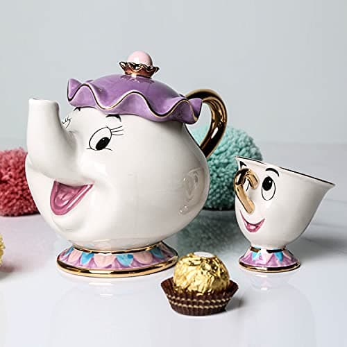 GZHaiTuoSi Cartoon New Beauty And The Beast Teapot Mug Mrs Potts Chip Tea Pot Cup One Set Lovely & set thumbnail 5